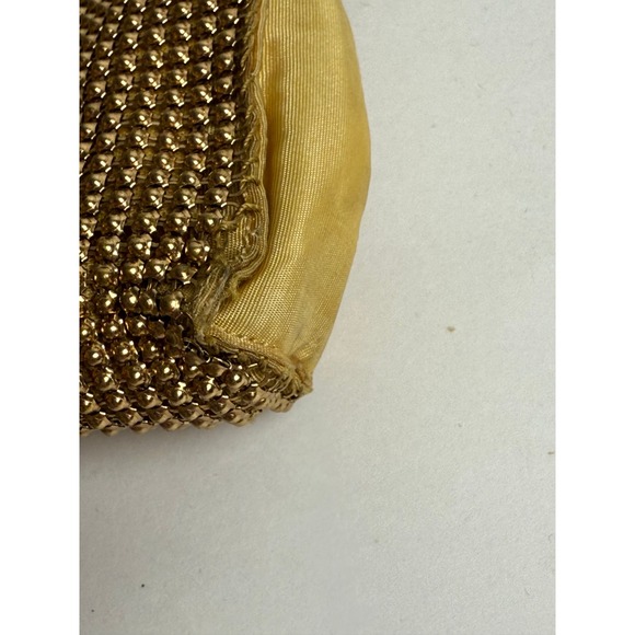 Whiting Davis Gold Mesh Coin Purse‎ Evening Bag Vintage Clutch - Picture 2 of 13